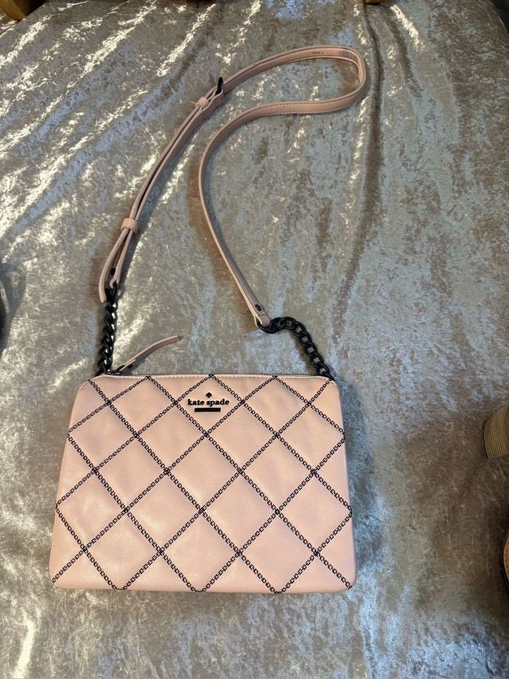 kate spade Blush Quilted Diamond Crossbody Bag